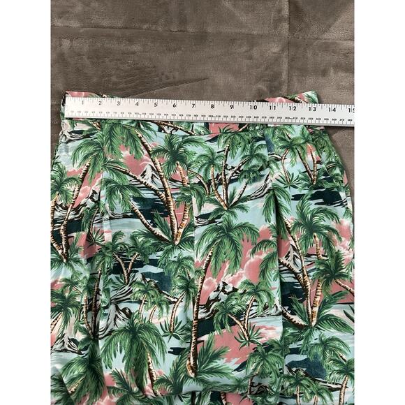 Monki Palm Tree's Hawaiian Wide Leg Women's Pants Viscose Size S - Picture 3 of 8